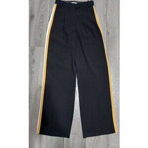 Aritzia Babaton Sadiki Pleated Wide leg Side Stripe Crepe Dress Pants